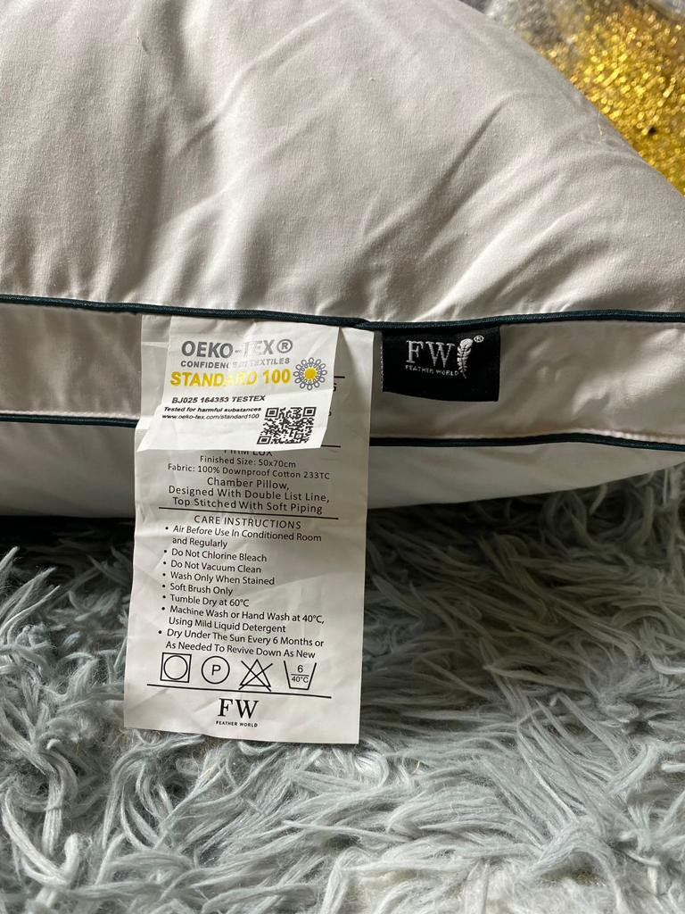 Firm Lux Goose Down Pillow